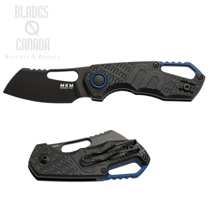 (image for) MKM Maniago Knives Isonzo Cleaver Folder, Black N690Co Blade, Black FRN, FX03-2PBK