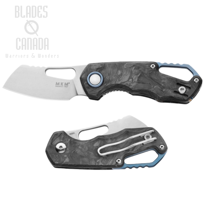 (image for) MKM Maniago Isonzo Folding Knife, M390 Satin Cleaver, Carbon Fiber, FX03M-2CM
