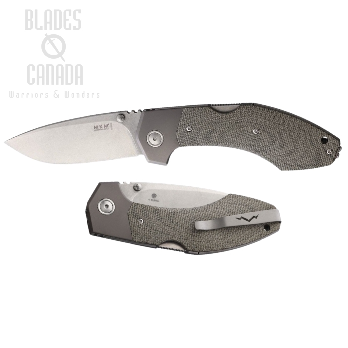 (image for) MKM Maniago Hero Lockback Folding Knife, Bohler M390 Steel, Micarta/Ti Handle, HR-GCT