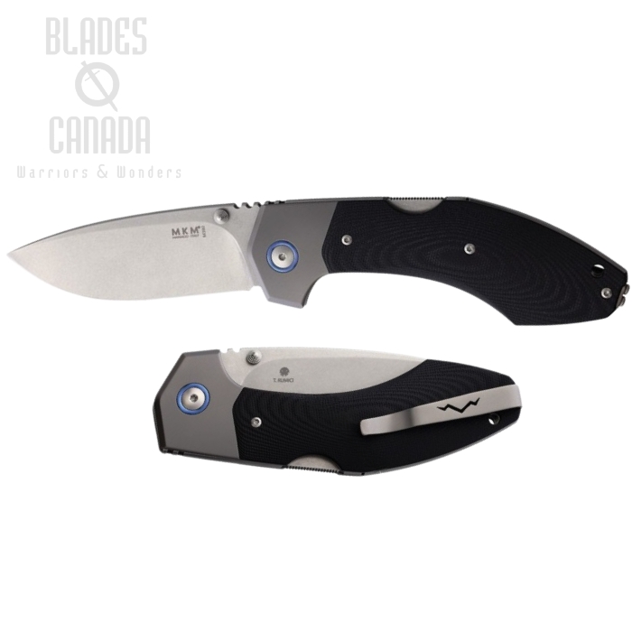 (image for) MKM Maniago Hero Lockback Folding Knife, M390 Steel, G10 Black, MKMHRGTBK