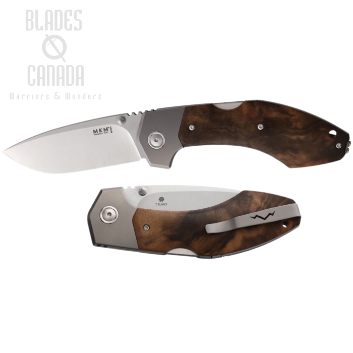 MKM Maniago Hero Lockback Walnut Folding Knife, M390 Steel, MKMHRWNT (image for) MKM Maniago Hero Lockback Walnut Folding Knife, M390 Steel, MKMHRWNT