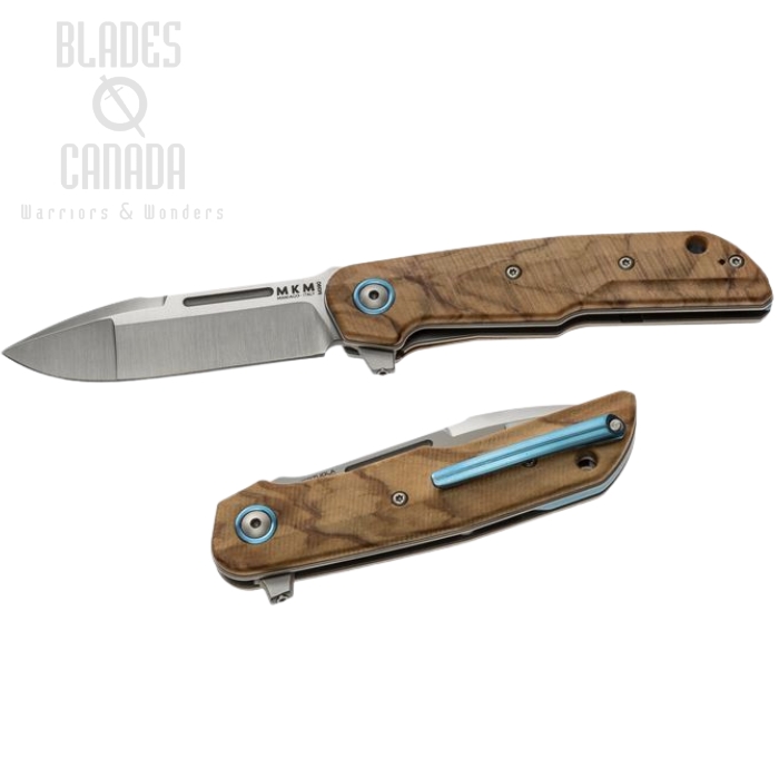 MKM Clap M390 Blade Olive Wood Scales LS01-O (image for) MKM Clap M390 Blade Olive Wood Scales LS01-O