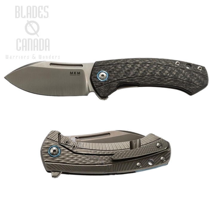 MKM Colvera Satin M390 Carbon Fiber Titanium Framelock Folder LS02-CT (image for) MKM Colvera Satin M390 Carbon Fiber Titanium Framelock Folder LS02-CT