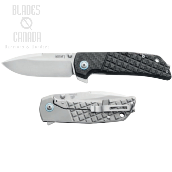 (image for) MKM Maniago Maximo Flipper Framelock Knife, M390 SW, Titanium/Carbon Fiber, MM-CT
