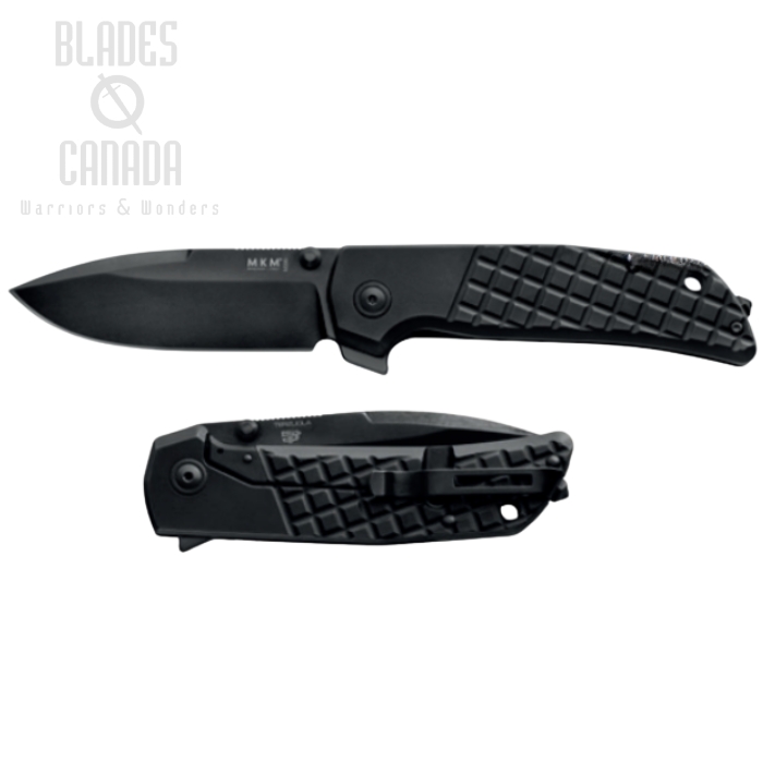 (image for) MKM Maniago Maximo Flipper Framelock Knife, M390 Black, Titanium Black, MM-TDSW