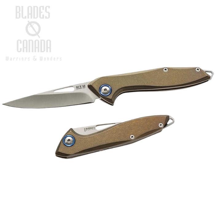 (image for) MKM Maniago Knives Cellina Slip Joint Folder, Bohler M390, Titanium Handle, MKMM022