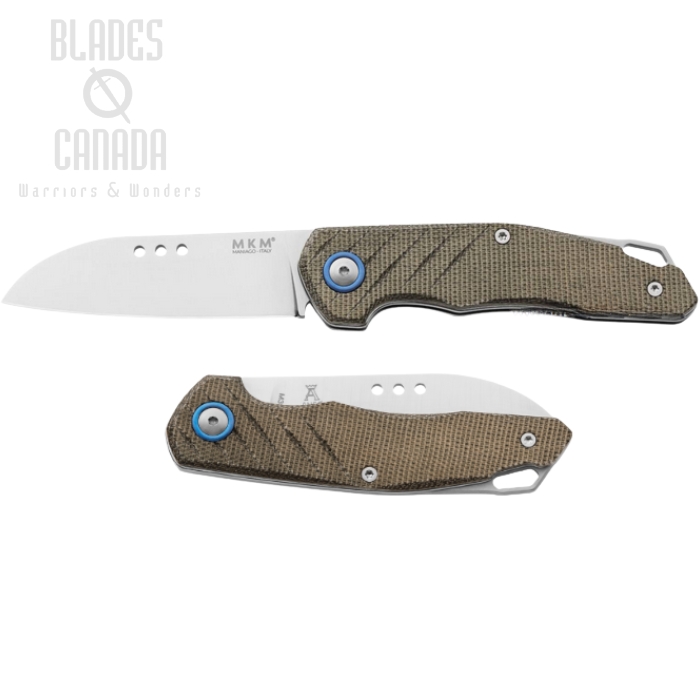 MKM Root Slipjoint Folding Knife, M390 Satin, Micarta Green, RT-GC (image for) MKM Root Slipjoint Folding Knife, M390 Satin, Micarta Green, RT-GC