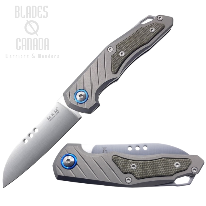 MKM Maniago Knives Root Slip Joint Folder, Bohler M390, Ti w/Green Micarta, MKMRTGCT (image for) MKM Maniago Knives Root Slip Joint Folder, Bohler M390, Ti w/Green Micarta, MKMRTGCT