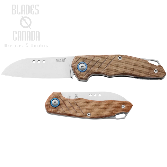 MKM Root Slipjoint Folding Knife, M390 Satin, Micarta Natural, RT-NC (image for) MKM Root Slipjoint Folding Knife, M390 Satin, Micarta Natural, RT-NC