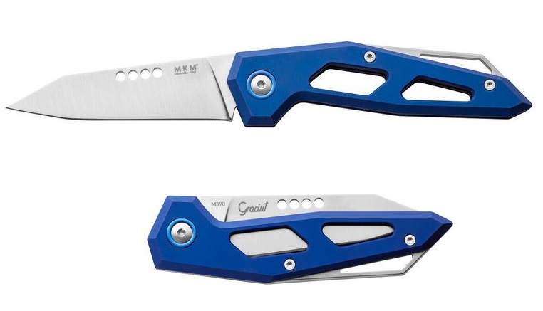 MKM Maniagio EDGE Slipjoint Folding Knife ,M390 Steel, Blue Aluminum, Slipjoint EG-ABL - Click Image to Close