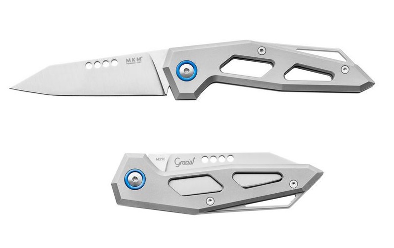 MKM Maniagio Knives EDGE M390 Titanium Slipjoint EG-T - Click Image to Close