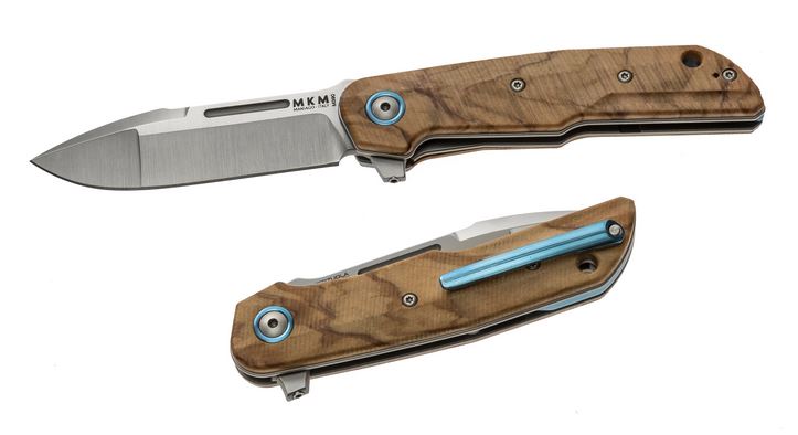 MKM Clap M390 Blade Olive Wood Scales LS01-O