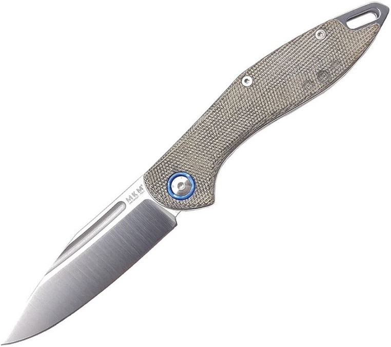 MKM Fara Folding Slip Joint - Green Canvas Micarta MY01-GC