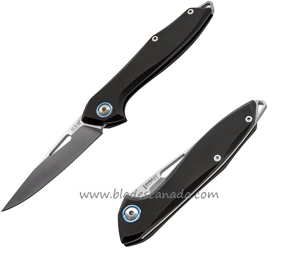 MKM Cellina M390 Slip Joint Mercury - Black Aluminum