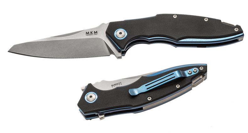 MKM Raut Folder M390 Blade G10 Scales - Black - Click Image to Close