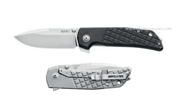 MKM Maniago Maximo Flipper Framelock Knife, M390 SW, Titanium/Micarta, MM-BCT