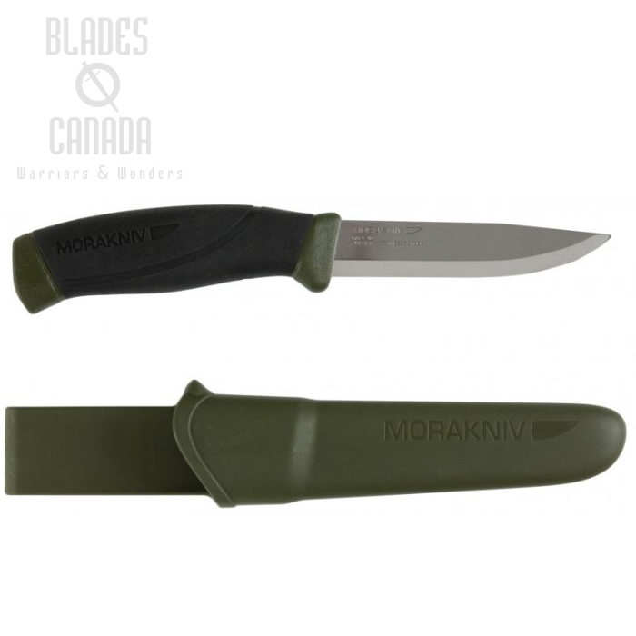 (image for) Morakniv Companion MG Fixed Blade Knife, Stainless, OD Green, 11827