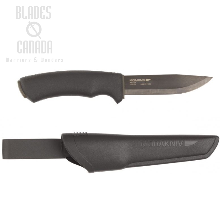 (image for) Morakniv Bushcraft Fixed Blade Knife, Carbon, Black, 10791
