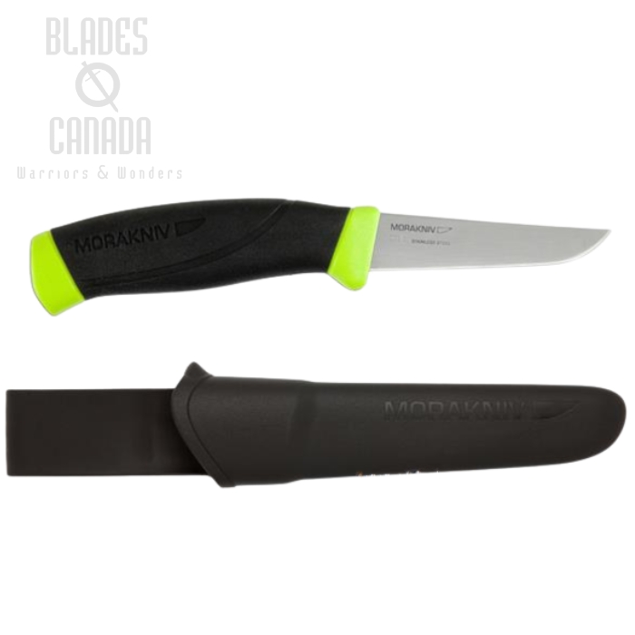 (image for) Morakniv Fishing Comfort File 090 Fixed Blade Knife, Stainless, Black/Green, 12207