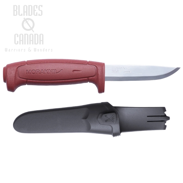 (image for) Morakniv Basic 511 Fixed Blade Knife, Carbon, Red, 12147