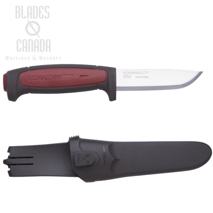 (image for) Morakniv Pro Fixed Blade Knife, Carbon, Red/Black, 12243
