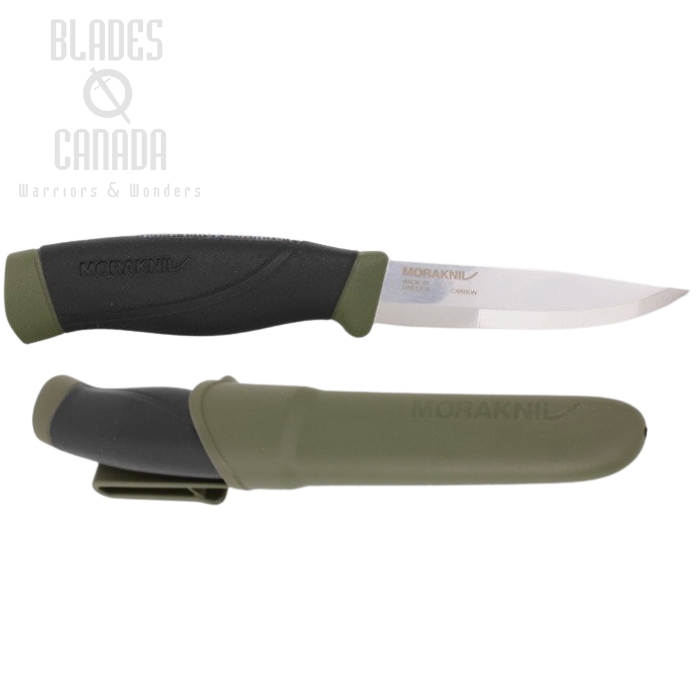 (image for) Morakniv Companion HD Fixed Blade Knife, Carbon, OD Green, 12494