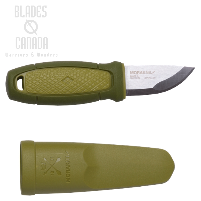 (image for) Morakniv Eldris Mini Fixed Blade Knife, Stainless, Green, 12651