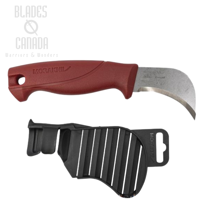 (image for) Morakniv Carpet & Roofing Felt Fixed Blade Knife, Stainless, Red, 13235