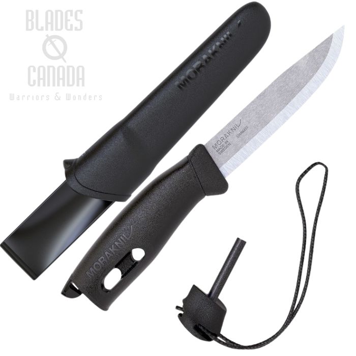(image for) Morakniv Companion Spark Fixed Blade Knife, Stainless, Black, 13567
