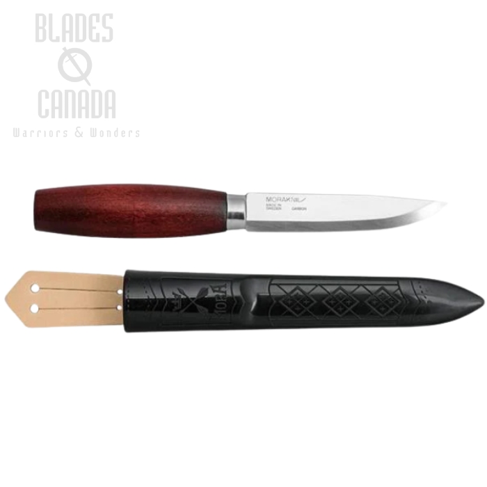 (image for) Morakniv Classic No. 2 Fixed Blade Knife, Carbon, Red Birch Handle, 13604