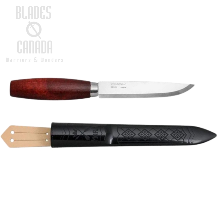 (image for) Morakniv Classic No. 3 Fixed Blade Knife, Carbon, Red Birch Handle, 13605