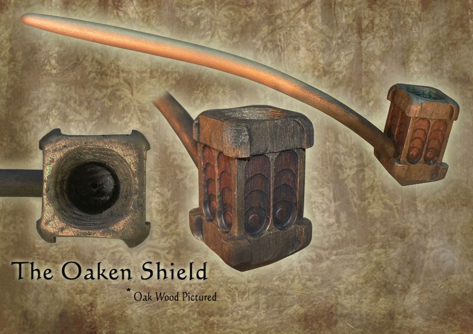 MacQueen Pipes 'The Oaken Shield' - Red Oak Wood - Click Image to Close