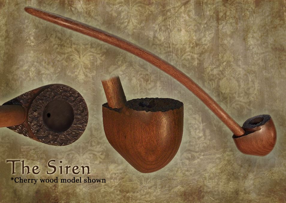 MacQueen Pipes 'The Siren' - Cherry Wood - Click Image to Close
