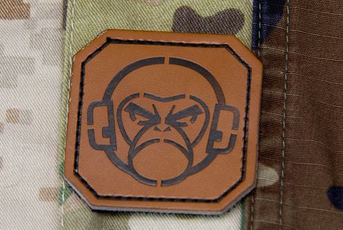 Mil-Spec Monkey Patch - Mini Leather Monkey Head