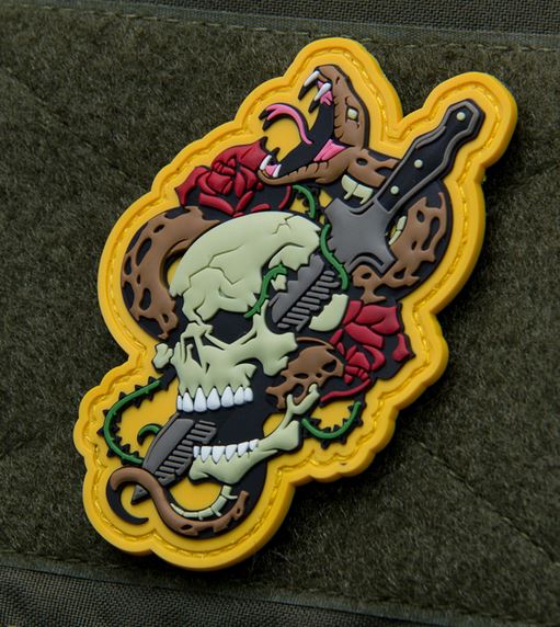 Mil-Spec Monkey Patch - Skull Snake Tattoo #1