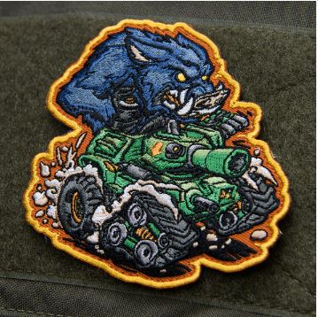 Mil-Spec Monkey War Machine Boar1 Morale Patch - Blue