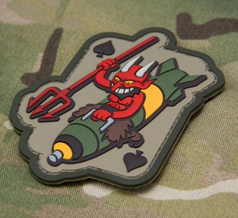 Mil-Spec Monkey Devil Bomber PVC Morale Patch - Multicam