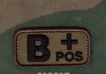 Mil-Spec Monkey Patch - Blood Type - FOREST - Click Image to Close