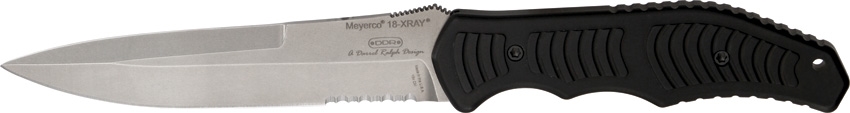 Meyerco Darrel Ralph XRAY Fixed Blade Knife, 154CM, Aluminum Black, 7932