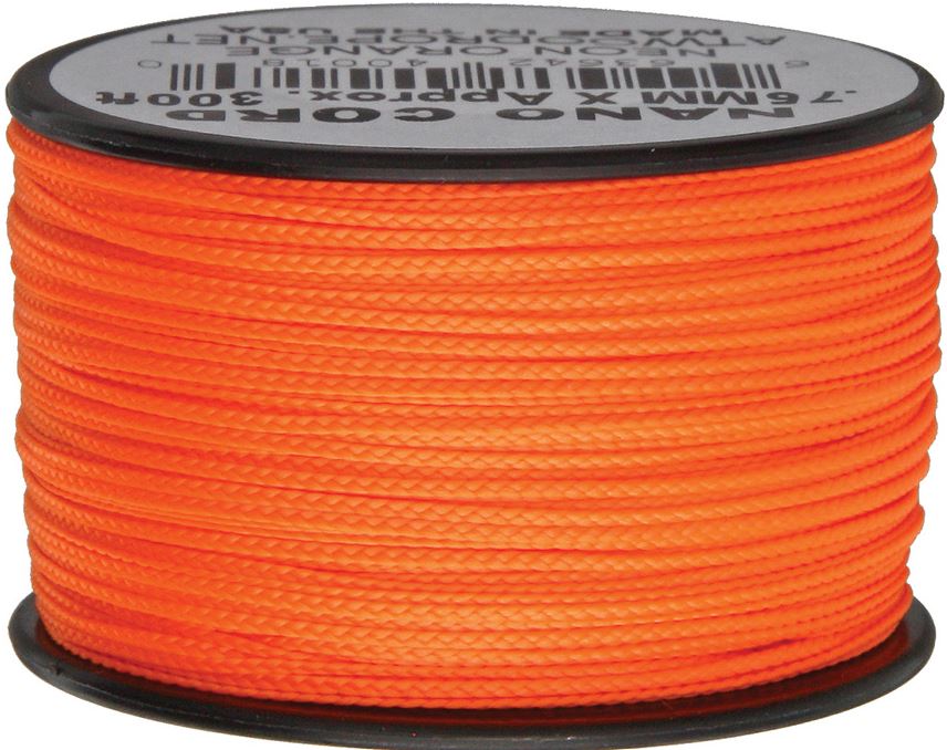Nano Cord, 300 Ft. Spool - Neon Orange - Click Image to Close