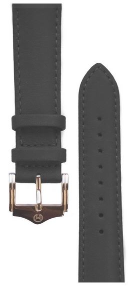 Melbourne Nappa Leather Black Watch Strap - 20mm - Click Image to Close