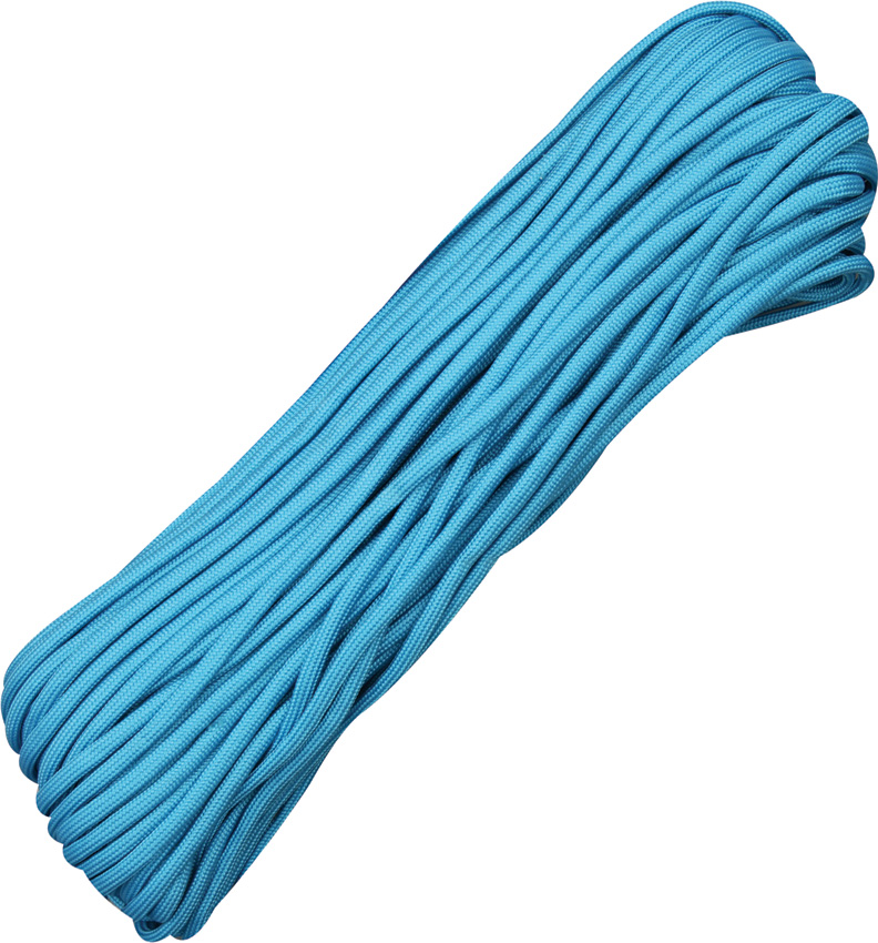 550 Paracord, 100Ft. - Neon Turquoise - Click Image to Close