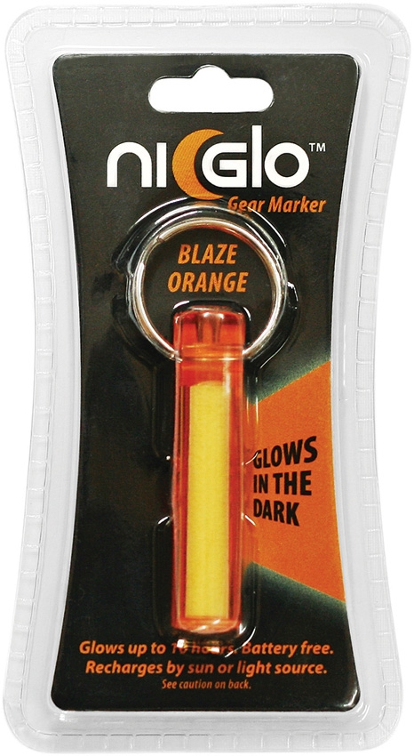 Ni-Glo Solar Rechargeable Marker - Blaze Orange - Click Image to Close