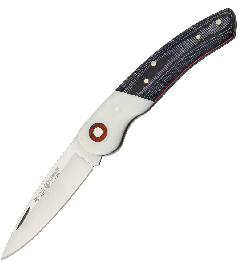 Nieto NIE402N Navaja Linea Climber - Black Canvas Micarta