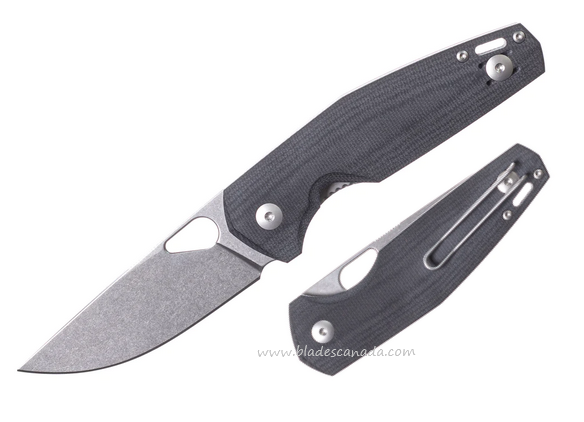 GiantMouse ACE Nimbus V3 Folding Knife, MagnaCut SW, Micarta Double Black, NIMBUS-V3-DB