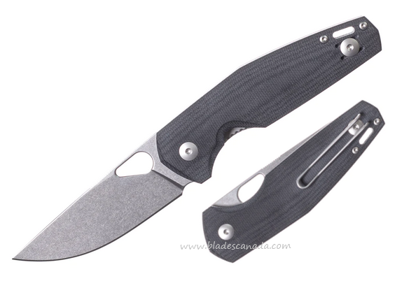 GiantMouse ACE Nimbus V3 Folding Knife, MagnaCut SW, Micarta Double Black