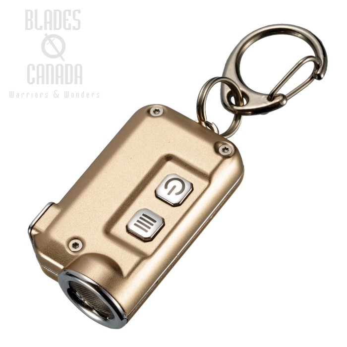Nitecore TINI Mini Rechargeable Keychain Light 380 Lumens- Gold