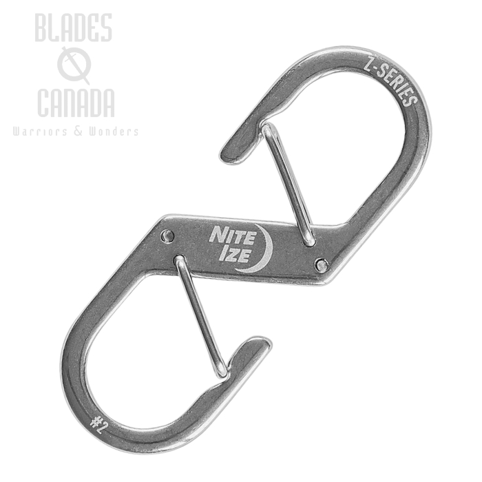 Nite Ize Z-Series Dual Carabiner #2, Stainless Steel, ZS2-11-R6