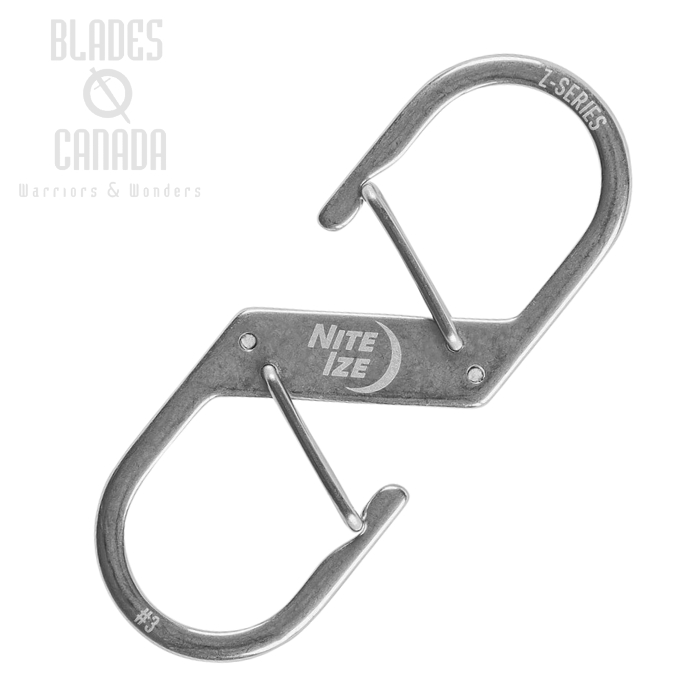 Nite Ize Z-Series Dual Carabiner #3, Stainless Steel, ZS3-11-R6