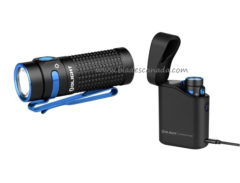 Olight Baton 4 EDC Flashlight, Premium Edition w/ Kit, Black, 1300 Lumens